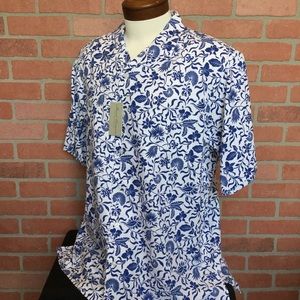 Cremieux NWT Hawaiian Button Up Shirt L (4Z17-19)